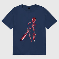 Футболка оверсайз женская Ниган с Люсиль, цвет: тёмно-синий