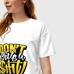 Футболка оверсайз женская Не неси чепуху, цвет: белый — фото 2