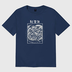 Футболка оверсайз женская Soul reaper, цвет: тёмно-синий