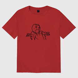 Женская футболка оверсайз Непон мем