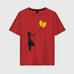 Женская футболка оверсайз Wu-Tang Banksy