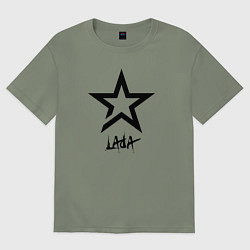 Женская футболка оверсайз Lada - star