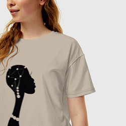 Футболка оверсайз женская Woman Africa, цвет: миндальный — фото 2