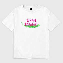 Женская футболка оверсайз Летняя благодать