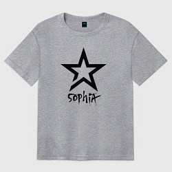 Женская футболка оверсайз София - звезда