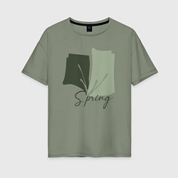 Футболка оверсайз женская Spring, цвет: авокадо
