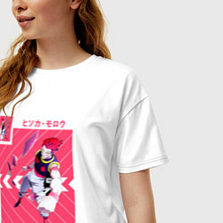Футболка оверсайз женская Хантер Hisoka Morow, цвет: белый — фото 2