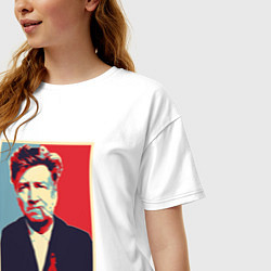 Футболка оверсайз женская David Lynch, цвет: белый — фото 2
