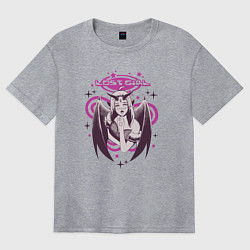 Футболка оверсайз женская Lost Girl,Y2K стиль, цвет: меланж