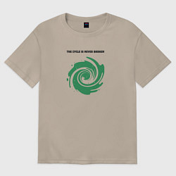 Женская футболка оверсайз Круговорот