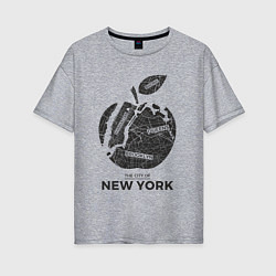 Женская футболка оверсайз The city - New York