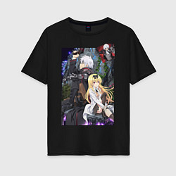 Футболка оверсайз женская Арифурэта, цвет: черный