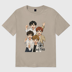 Женская футболка оверсайз Astro аниме стиль