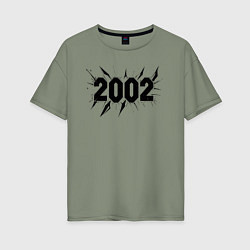 Женская футболка оверсайз Разрыв времени 2002