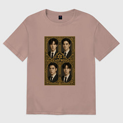 Женская футболка оверсайз Astro золотая рамка