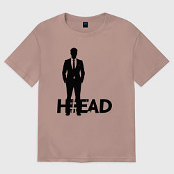 Женская футболка оверсайз Руководитель в деловом костюме