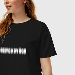 Футболка оверсайз женская Сфокусируйся, цвет: черный — фото 2