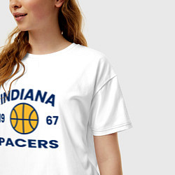 Футболка оверсайз женская 1967 - Pacers, цвет: белый — фото 2