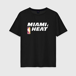 Женская футболка оверсайз Майами Хит - НБА баскетбол