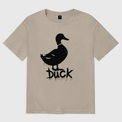 Женская футболка оверсайз Граффити утка