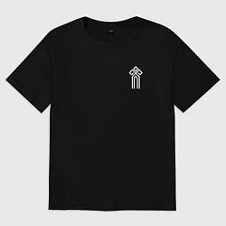 Женская футболка оверсайз Символ чур богов - история славян