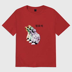 Футболка оверсайз женская J-Hope BTS, цвет: красный