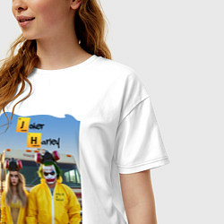 Футболка оверсайз женская Joker and Harley - Breaking bad, цвет: белый — фото 2