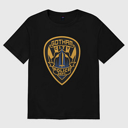 Футболка оверсайз женская Gotham city police, цвет: черный