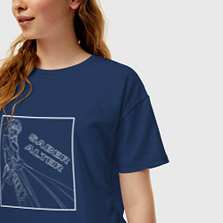 Футболка оверсайз женская Сейбер Альтер Артурия Fate, цвет: тёмно-синий — фото 2