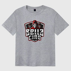 Футболка оверсайз женская Bella ciao mans, цвет: меланж