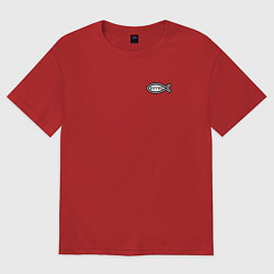 Женская футболка оверсайз Спаси и сохрани фигурный текст