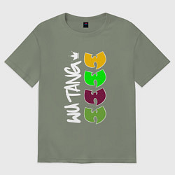 Футболка оверсайз женская Wu-Tang king, цвет: авокадо