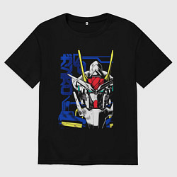 Женская футболка оверсайз Гандаму робот