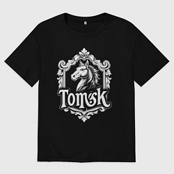 Женская футболка оверсайз Томская лошадь