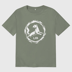 Футболка оверсайз женская Куница ufa, цвет: авокадо