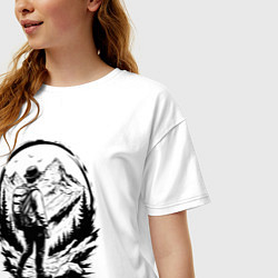Футболка оверсайз женская В поисках вершины, цвет: белый — фото 2