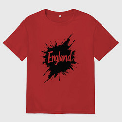 Женская футболка оверсайз Чернильная Англия