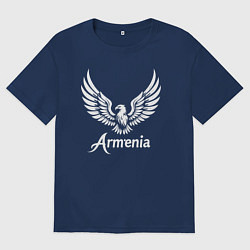 Женская футболка оверсайз Гордый орел Армении