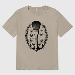 Женская футболка оверсайз Космическая кисть