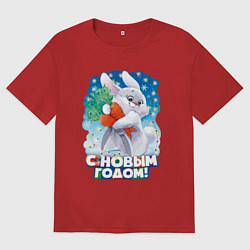 Женская футболка оверсайз С Новым годом