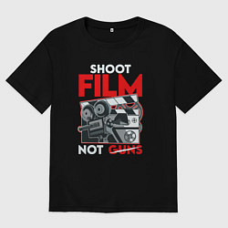 Женская футболка оверсайз Снимай фильмы