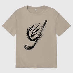 Женская футболка оверсайз Динамичная клюшка