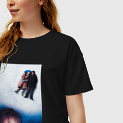 Футболка оверсайз женская Вечное сияние чистого разума, цвет: черный — фото 2