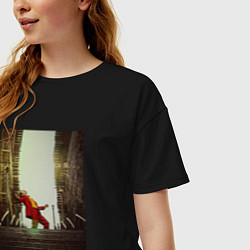 Футболка оверсайз женская Танец Джокера, цвет: черный — фото 2