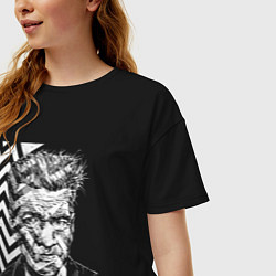 Футболка оверсайз женская Lynch Peaks, цвет: черный — фото 2