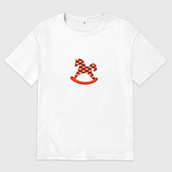 Футболка оверсайз женская Воспоминания о детстве, цвет: белый