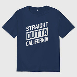 Женская футболка оверсайз Прямиком из Калифорнии