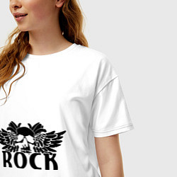 Футболка оверсайз женская Rock Bang, цвет: белый — фото 2