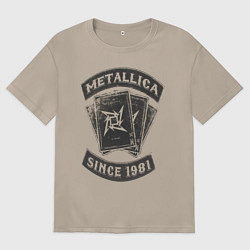 Женская футболка оверсайз Metallica: since 1981