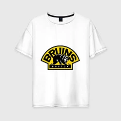 Женская футболка оверсайз HC Boston Bruins Label